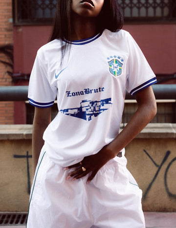The world is Yours x Brazil concept Jersy white/blue